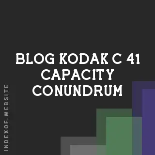 Kodak C-41 Capacity Conundrum: Maximizing Roll Yield vs. Image Quality | Logo - Indexof